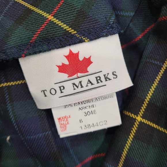 Plaid A-Line Skirt NWT - Picture 5 of 8